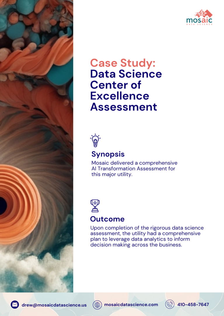 Data Science Center Of Excellence Assessment Case Study Data Science Center Of Excellence Assessment Case Study