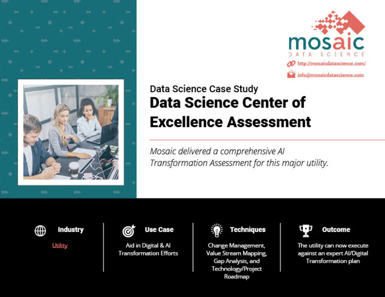Data Science Center Of Excellence Assessment Case Study Data Science Center Of Excellence Assessment Case Study